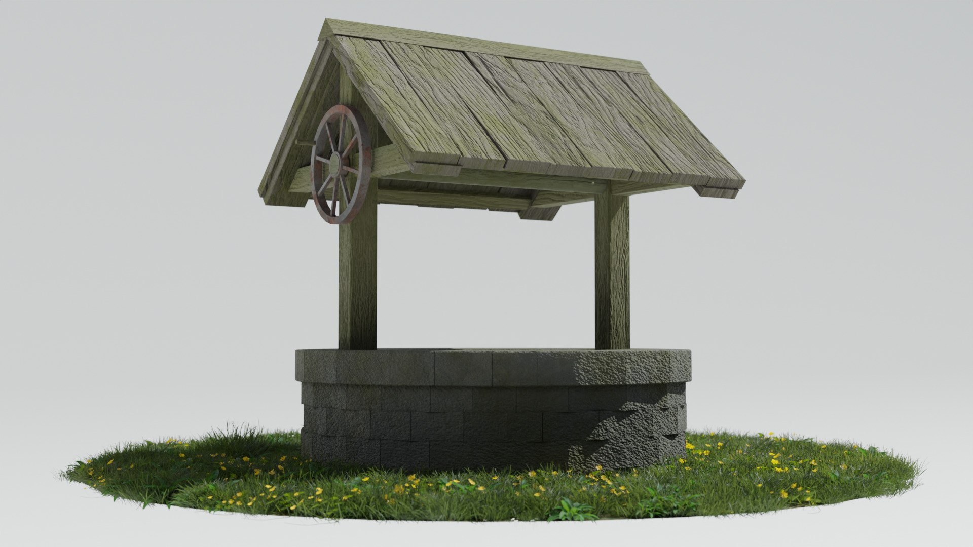 Old Well GameReady Model - TurboSquid 2235168