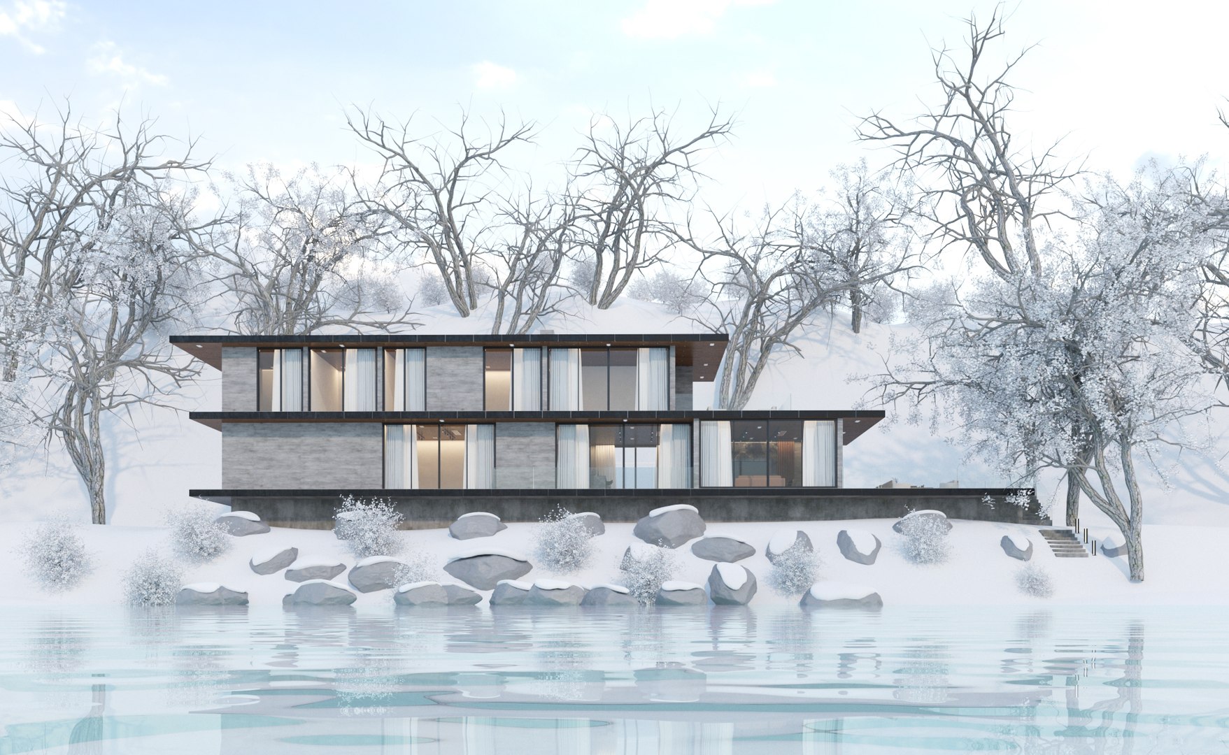 Winter Lake House Exterior and Interior 3D model https://p.turbosquid.com/ts-thumb/yJ/GOpEHY/QF/r2/jpg/1684155662/1920x1080/fit_q87/0adef21c4eb96c0b3e73a270907491c36867df8a/r2.jpg