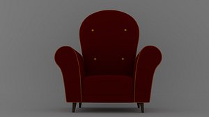 3D cartoon armchair model