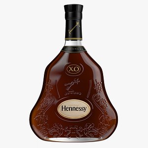 3d hennessy x o bottle