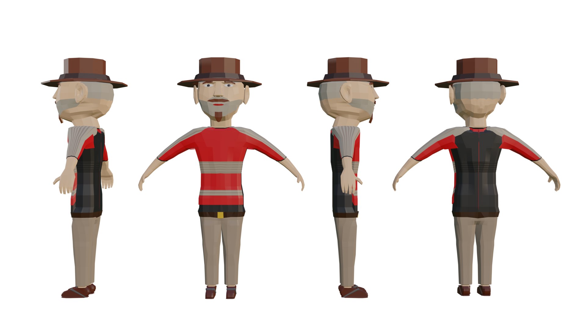 Wild West Outlaws - Character Pack 3D Model - TurboSquid 1922686