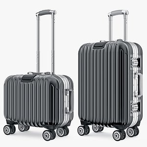suitcase travel kingtrip normal 3d model