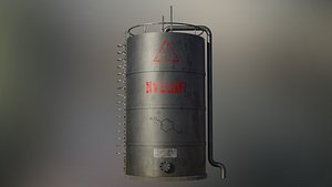3D Industrial Xylene Storage Tank