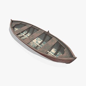 3D Medieval Fishing Boat 02