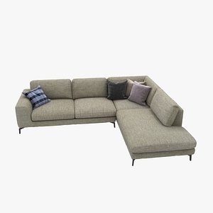 3d sofa custom italian corner model