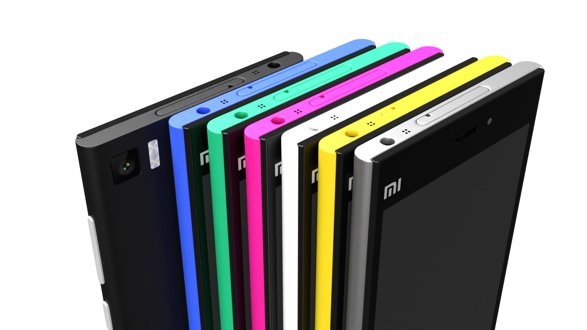 Xiaomi Mi 3 All Colors 3D - TurboSquid 1910827