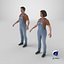 3D model Man and Woman in Overall Outfit 6