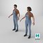 3D model Man and Woman in Overall Outfit 6