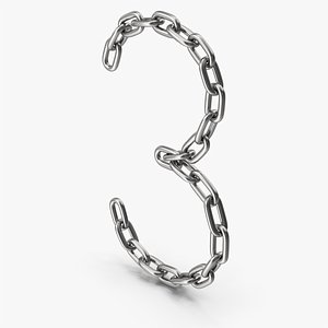 Silver Chain Number Three 3D model