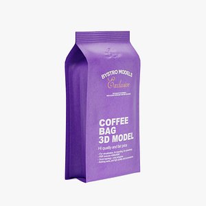 Paper Coffee Bag Packaging Standup Pouch Mockup