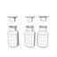 Chemical Bottles with liquid