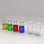 Chemical Bottles with liquid