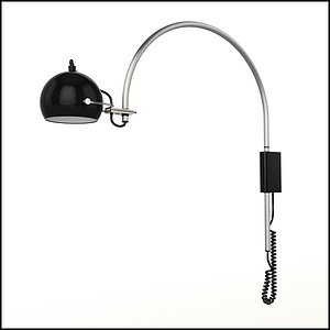 Contemporary Retro Arc Wall Reading Lamp