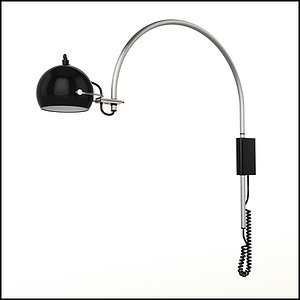 Contemporary Retro Arc Wall Reading Lamp