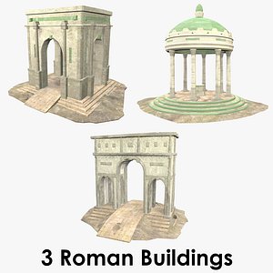 roman buildings - 3D model