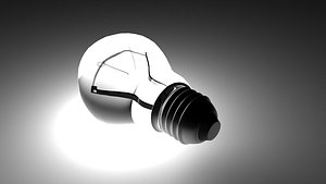Light Bulb With Illuminating Animation 3D model