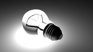 Light Bulb With Illuminating Animation