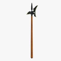 Medieval Halberd Weapon