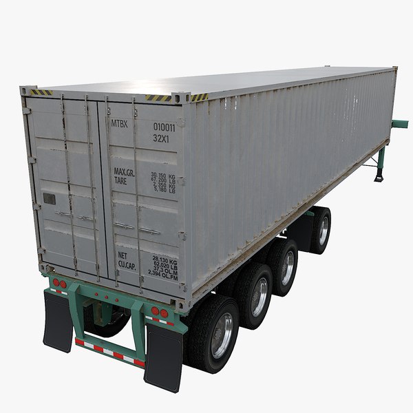 3D container vehicle truck