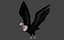 Two different version of vulture flying and sitting bird collection rigged and low poly