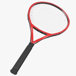 3D Tennis Racket Red model