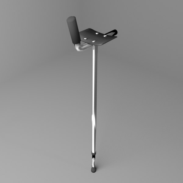 3D gutter walking crutch model TurboSquid 1590222