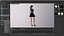 Casual Clothing 0004 - UE5 - Unity - Blender - Animado - Personagem Feminina Realista