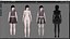 Casual Clothing 0004 - UE5 - Unity - Blender - Animado - Personagem Feminina Realista