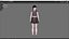 Casual Clothing 0004 - UE5 - Unity - Blender - Animado - Personagem Feminina Realista