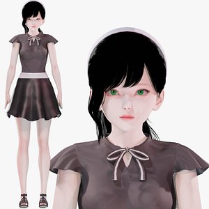 Casual Clothing 0004 - UE5 - Unity - Blender - Animated - Realistic Female Character
