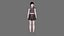 Casual Clothing 0004 - UE5 - Unity - Blender - Animado - Personagem Feminina Realista