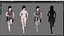 Casual Clothing 0004 - UE5 - Unity - Blender - Animado - Personagem Feminina Realista