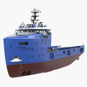 platform supply vessel cargo 3D