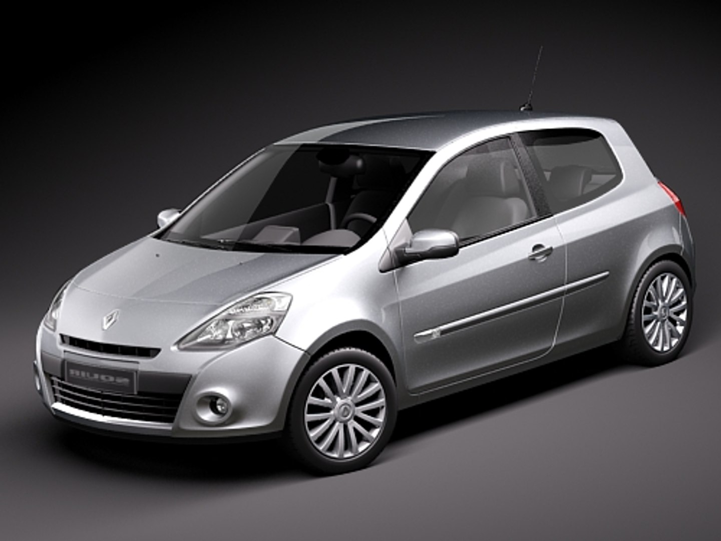 Renault Clio 2009 3d Model