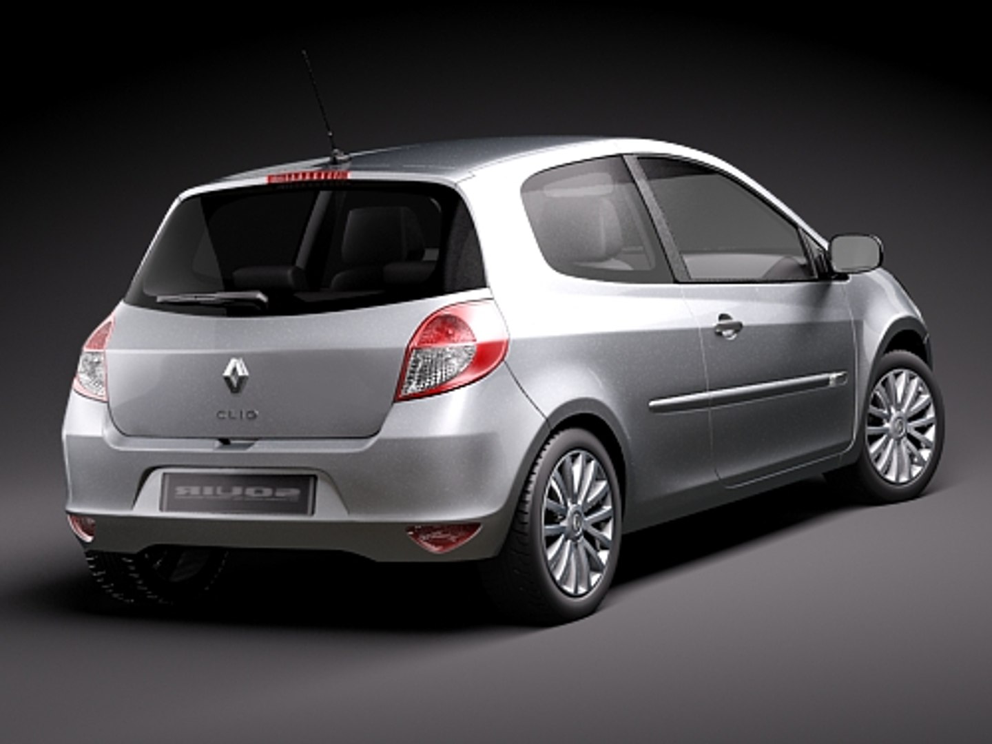 Renault Clio 2009 3d Model