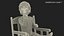 3D Boy Sitting in a Rocking Chair
