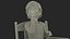 3D Boy Sitting in a Rocking Chair