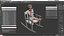 3D Boy Sitting in a Rocking Chair