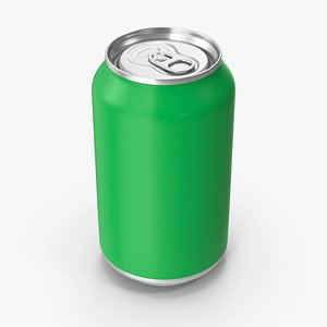 3D Green Soda Can