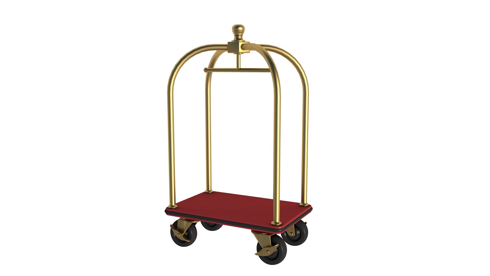 3D Luggage Hotel Cart - TurboSquid 1958680