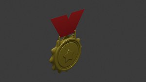 3D model medal icon 1