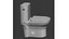 Monaco One-Piece Elongated Left Side Flush Handle Toilet model