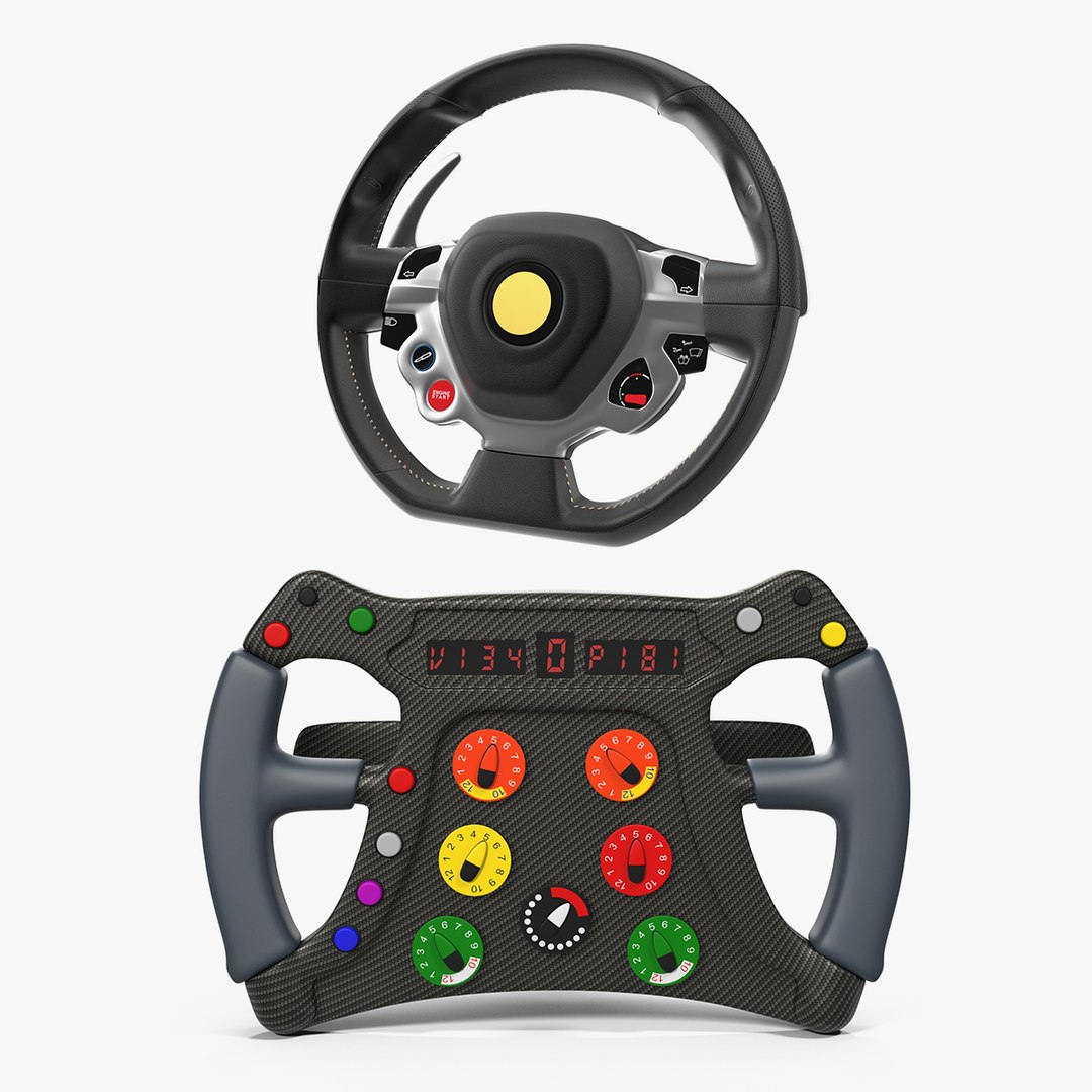 Steering Wheels Collection 3 3D model preview