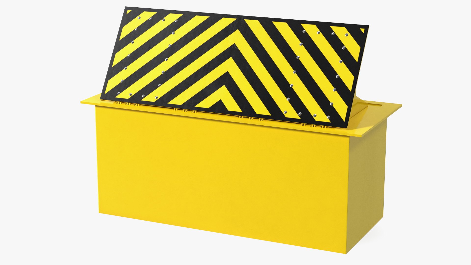Hydraulic Road Blocker 3D model preview