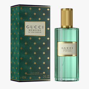 Gucci Memoire Perfume With Box 3D model