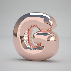 3D model G Balloon Copper