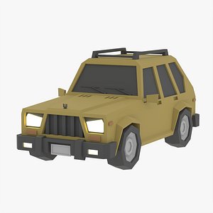 3D Low poly Car 11 model