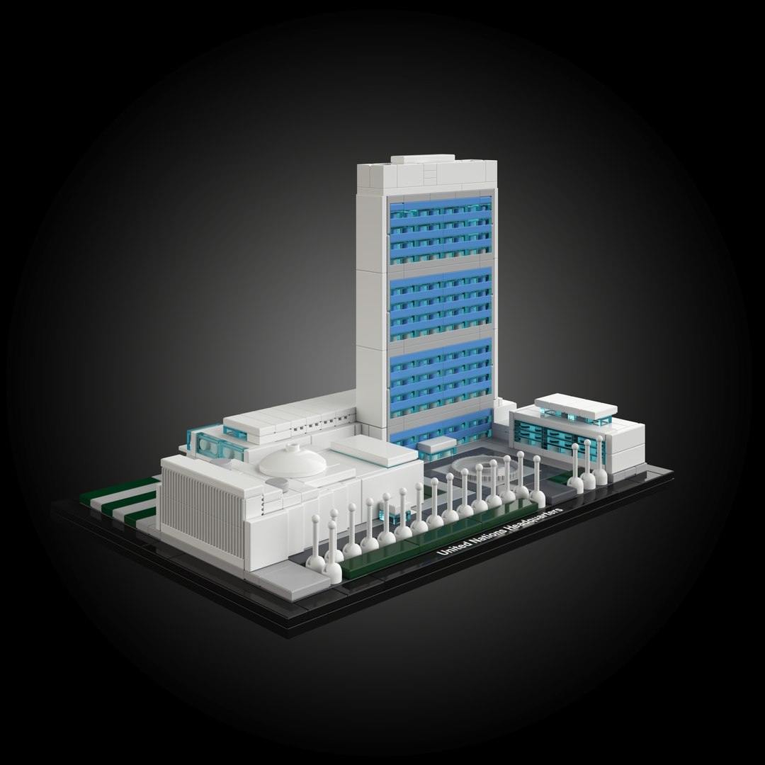 Ordliste låne dødbringende 3D Lego 21018 - United Nations Headquarters - TurboSquid 1863819