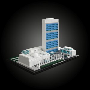 3D Lego 21018 - United Nations Headquarters