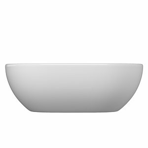 3D table basin rectangle shape